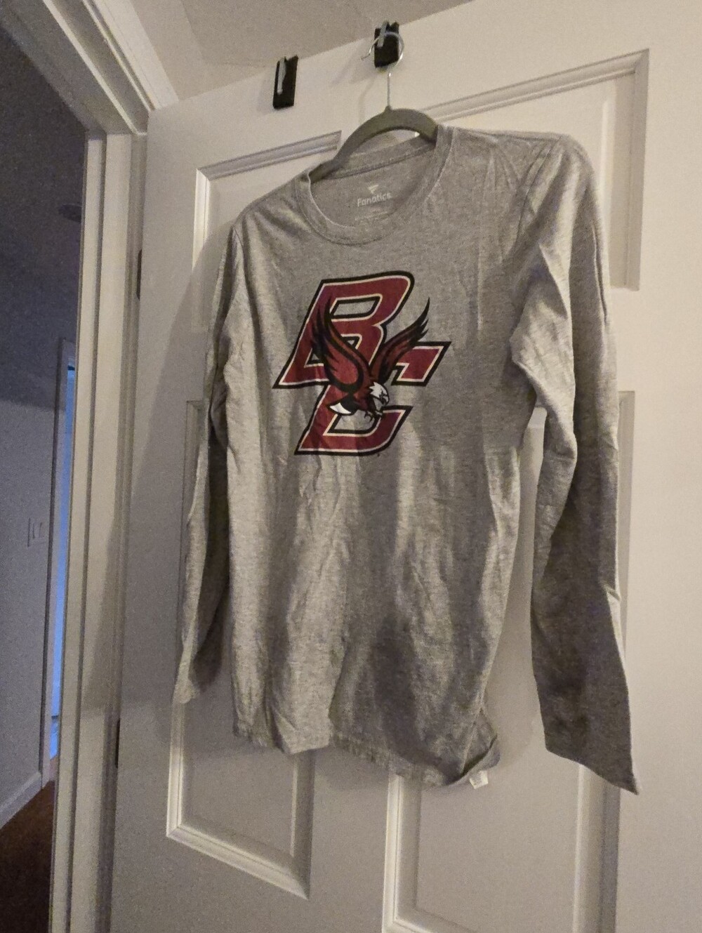 EUC Boston College Long Sleeve Gray T-Shirt Men's Size M